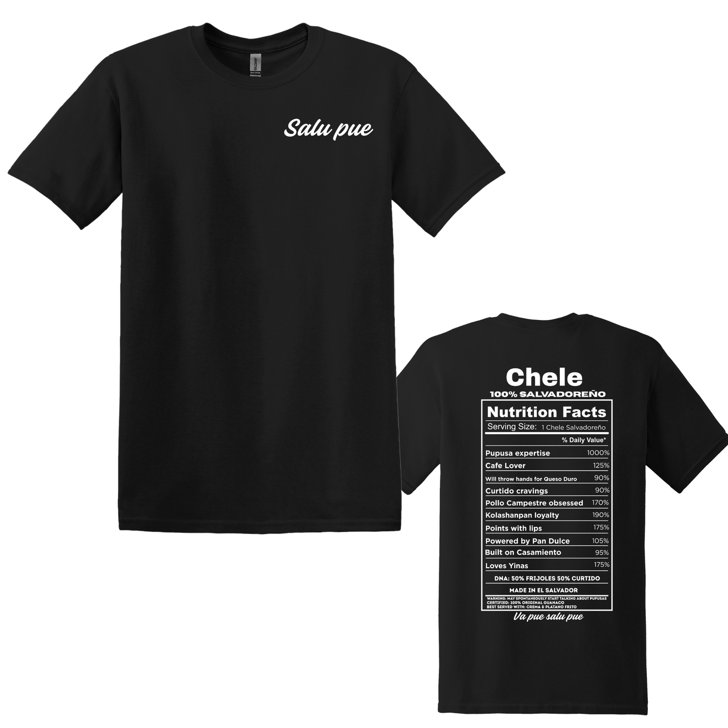 Chele Nutrition Facts T-Shirt